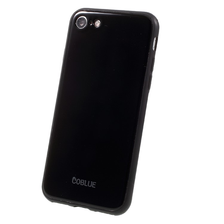 COBLUE Piano Series Glossy Hybrid Phone Casing for iPhone 7 (PC + TPU) - Black-3