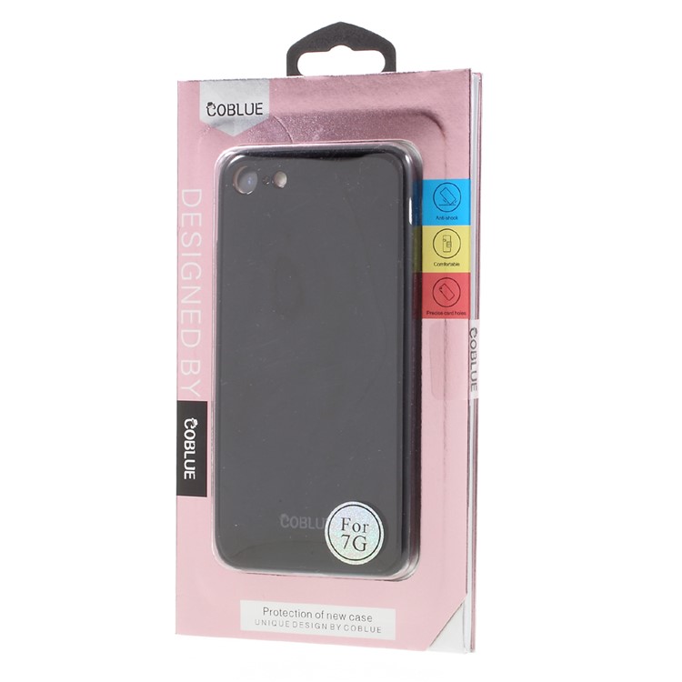 COBLUE Piano Series Glossy Hybrid Phone Casing for iPhone 7 (PC + TPU) - Black-8