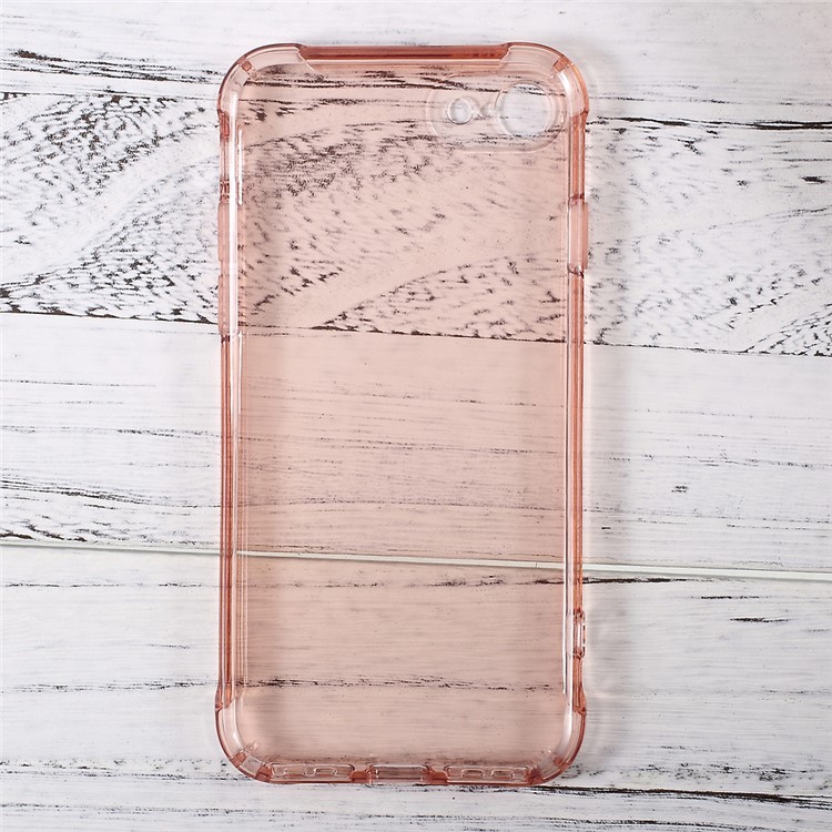 Second Generation Drop-proof Clear TPU Mobile Cover for iPhone SE 2nd Gen (2020)/8/7 4.7 inch - Pink-5