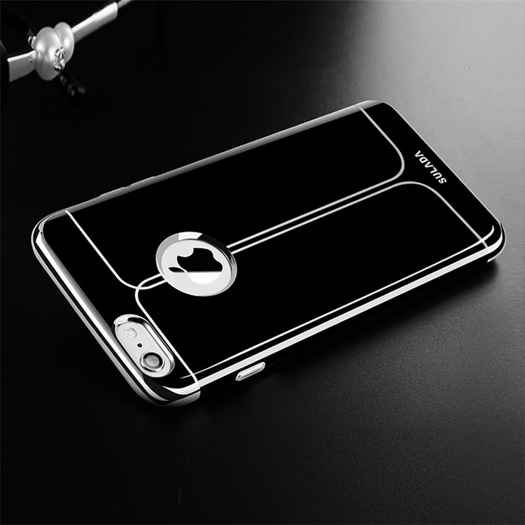 SUDALA Plating Soft TPU Cell Phone Case for iPhone 6s/6 4.7 Inch - Silver-1