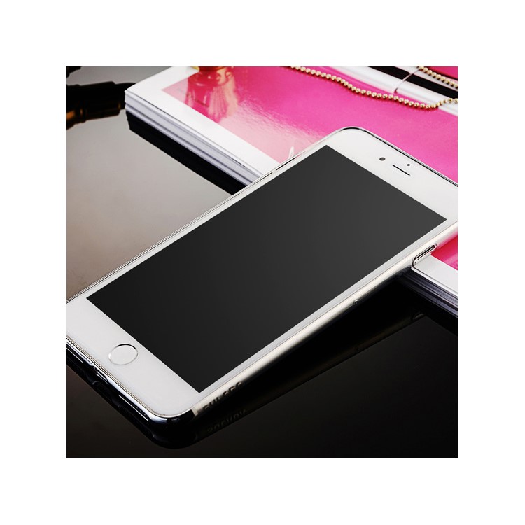 SUDALA Crystal Clear Plating TPU Phone Case for iPhone 7 4.7 Inch - Silver-4