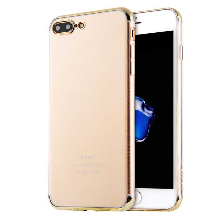 SULADA para el iphone 8 / Iphone 7 Carcasa Protectora Cristalina De La Cubierta De La Galjanoplastia TPU De 4.7 Pulgadas - Oro-2