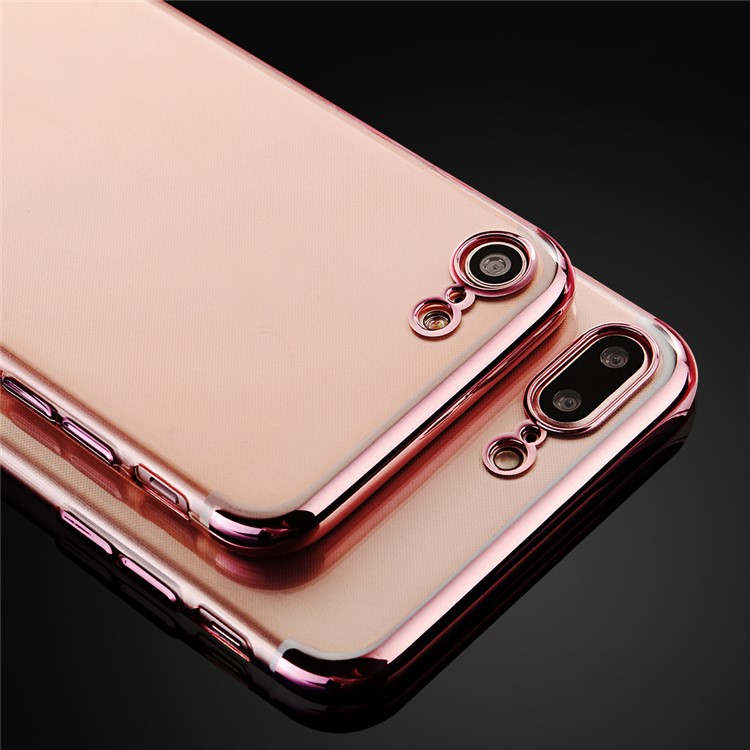 SULADA para el iphone 8 / Iphone 7 Carcasa Protectora Cristalina De La Cubierta De La Galjanoplastia TPU De 4.7 Pulgadas - Oro-8