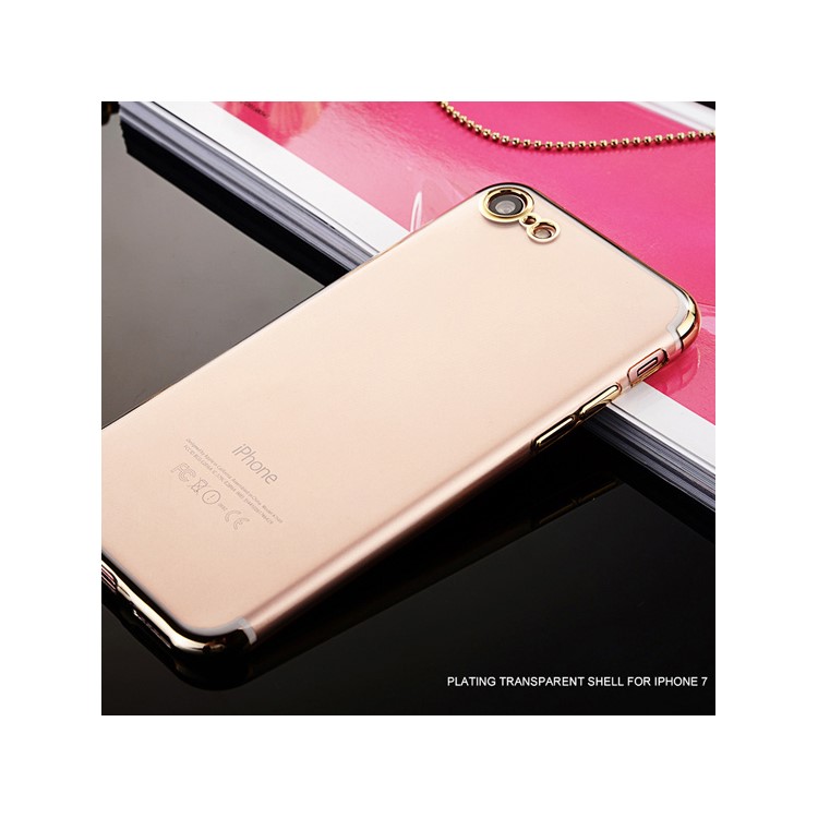 SULADA para el iphone 8 / Iphone 7 Carcasa Protectora Cristalina De La Cubierta De La Galjanoplastia TPU De 4.7 Pulgadas - Oro-9