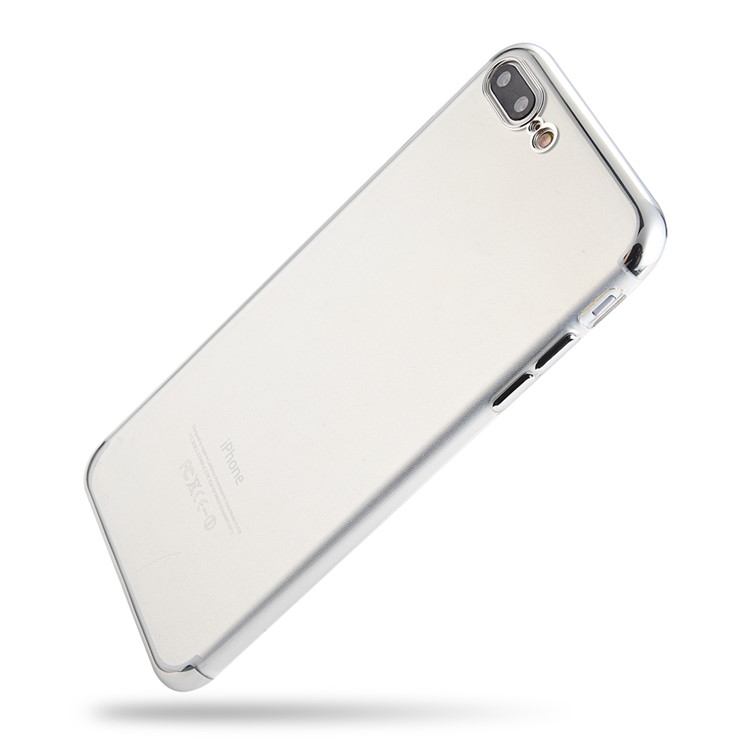SULADA Crystal Clear Plating TPU Housse de téléphone pour iPhone 8 Plus / 5. 7 +5 inch - argent-1