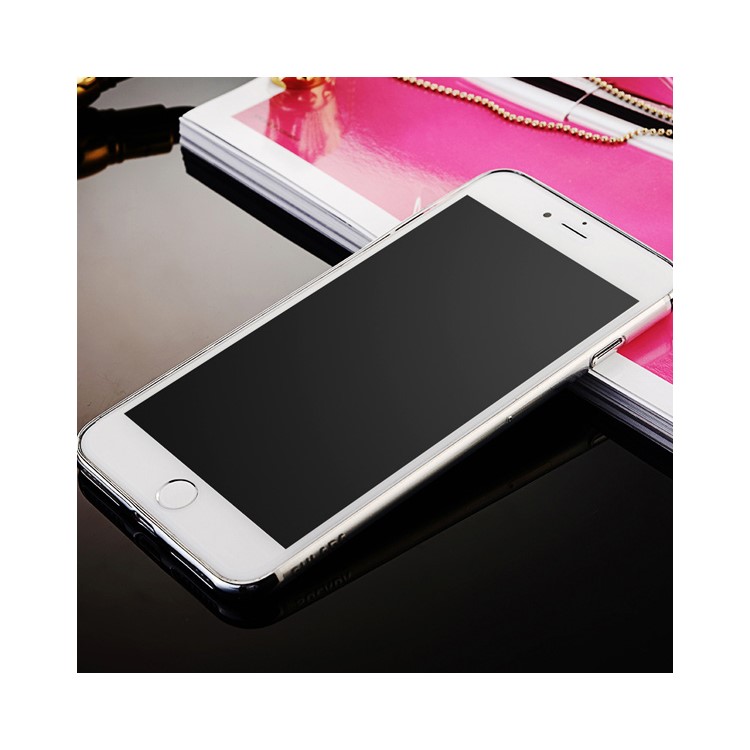 SULADA Crystal Clear Plating TPU Housse de téléphone pour iPhone 8 Plus / 5. 7 +5 inch - argent-4