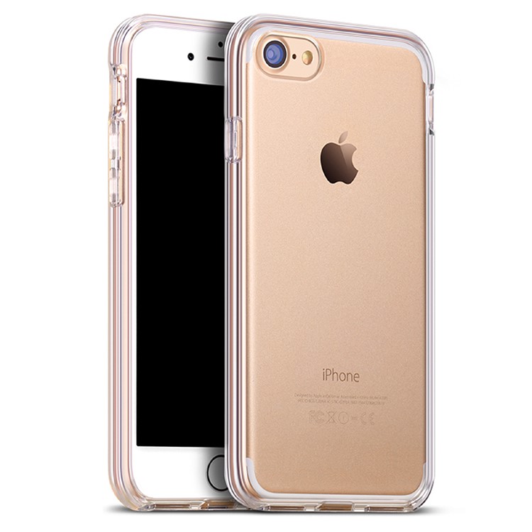 TORRAS Fence Series for iPhone 7 4.7 Impact Resistant Clear TPU Phone Case - Transparent-1