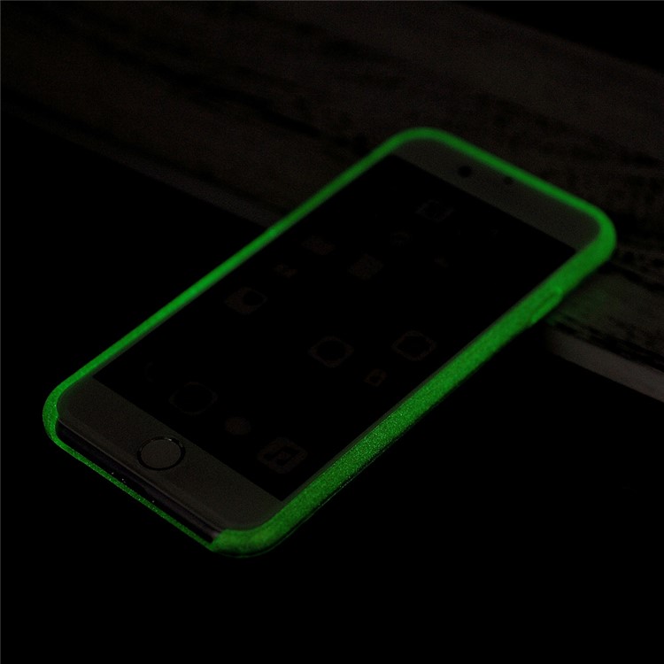 Luminous Glow TPU Edges Clear Acrylic Phone Case for iPhone 7 4.7 inch - Black-8