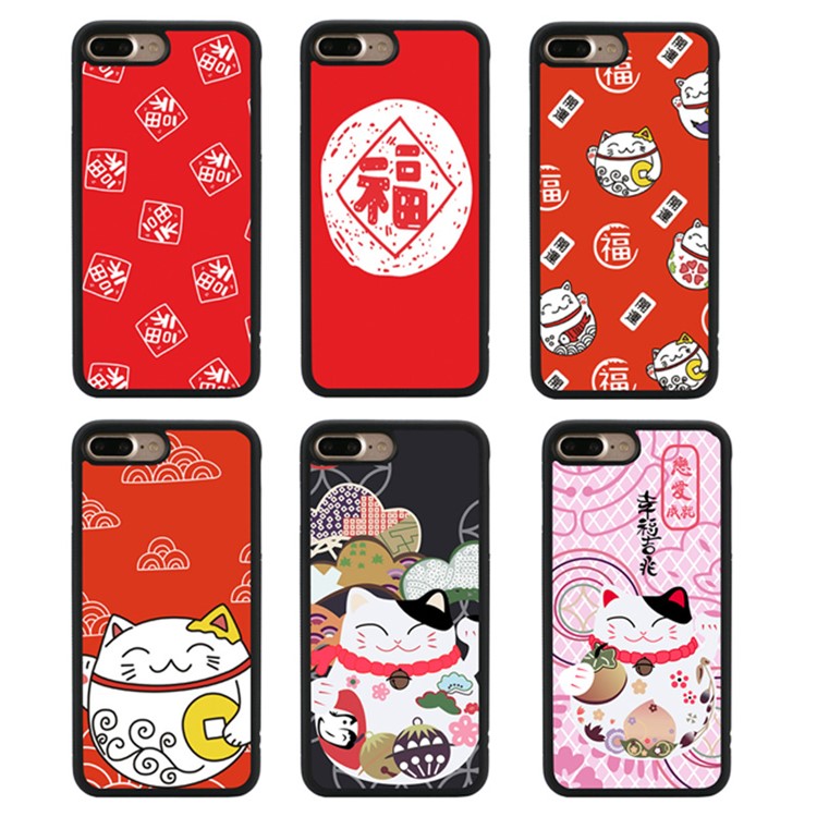 Chinese New Year Series Soft TPU Case for iPhone 7 Plus - Fortune-6