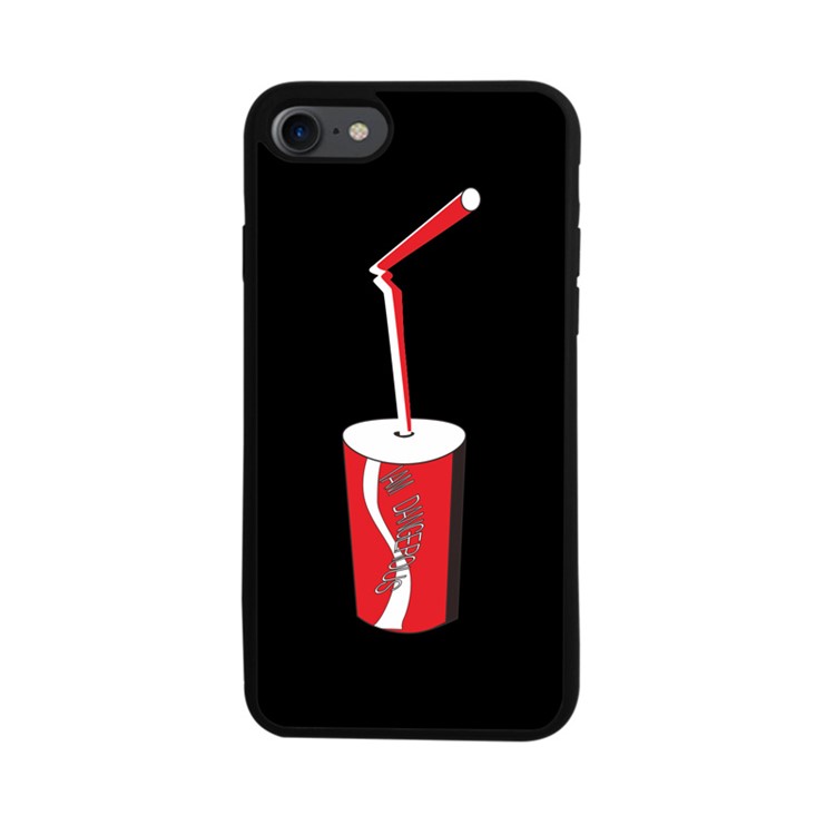 Fashion Brand Dangerous People Pattern Phone Case Matte TPU for iPhone 7 4.7 - Coke Bottle-1