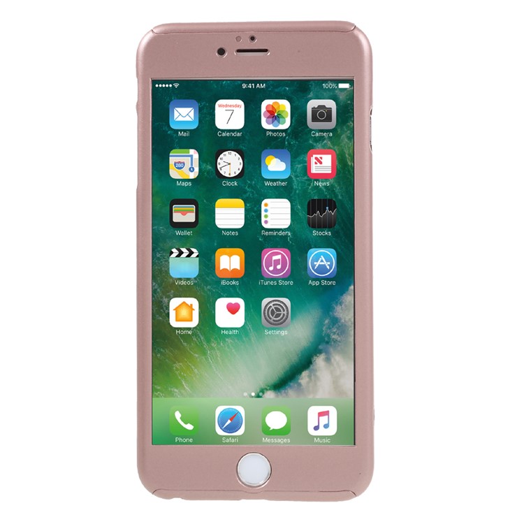 

Полная Защита Чехол мобильный телефон для iPhone 6с плюс / 6 плюс закаленное стекло экрана протектор - розетка золото