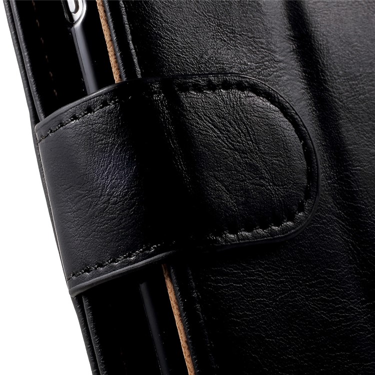2-in-1 Split Leather Magnetic Wallet Shell for iPhone 7 with Removable Phone Case Inside - Black-14