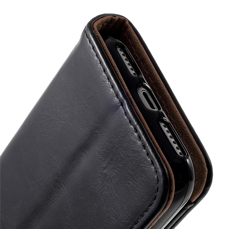 2-in-1 Split Leather Magnetic Wallet Shell for iPhone 7 with Removable Phone Case Inside - Black-15