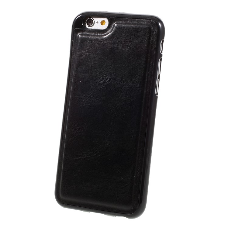 2-in-1 Magnetic Split Leather Wallet Flip Shell for iPhone 6s/6 4.7 with Removable Inner Case - Black-13