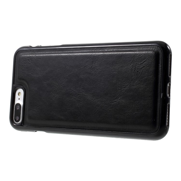 2-in-1 Magnetic Split Leather Wallet Case for iPhone 7 Plus with Removable Inner Case - Black-10