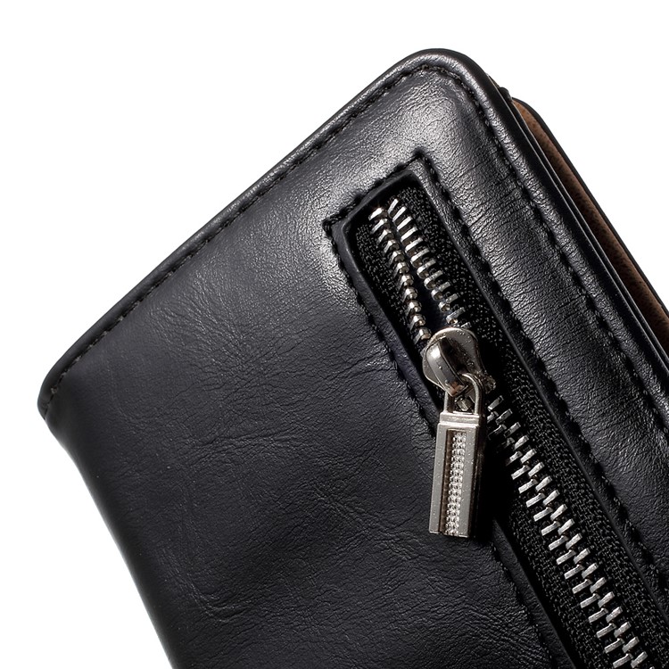 2-in-1 Magnetic Split Leather Wallet Case for iPhone 7 Plus with Removable Inner Case - Black-12