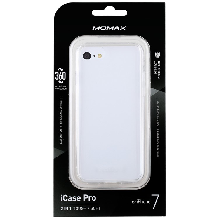 MOMAX Crystal Clear Phone Case for iPhone 7 4.7 inch (PC + TPU) - Transparent-12
