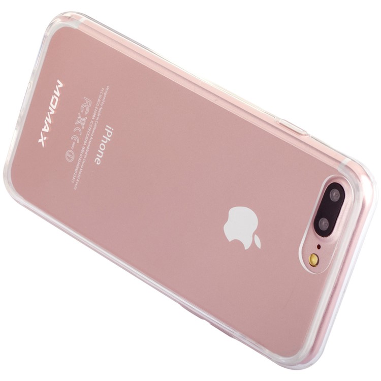 MOMAX Gradient Crystal Clear Phone Case for iPhone 7 Plus (PC + TPU Edges) - Transparent-7