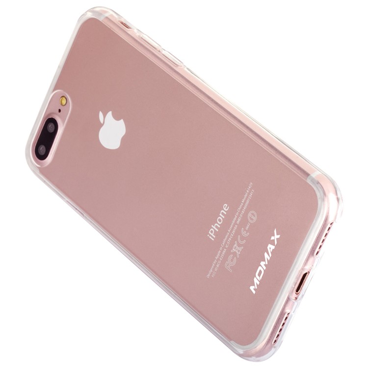 MOMAX Gradient Crystal Clear Phone Case for iPhone 7 Plus (PC + TPU Edges) - Transparent-8