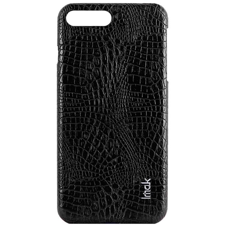 IMAK Ruiyi Series for iPhone 7 Plus Crocodile Leather Coated PC Phone Cover - Black-3