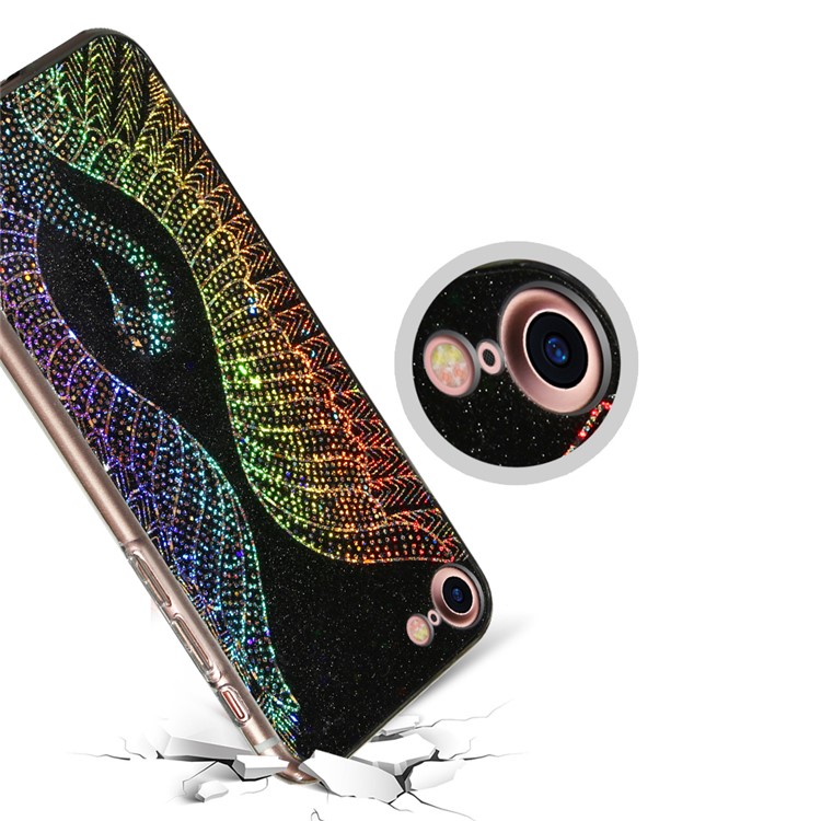 Dazzling 3D Swan Pattern Plating Mobile Phone Case for iPhone 7 (Acrylic + TPU) - Black-3