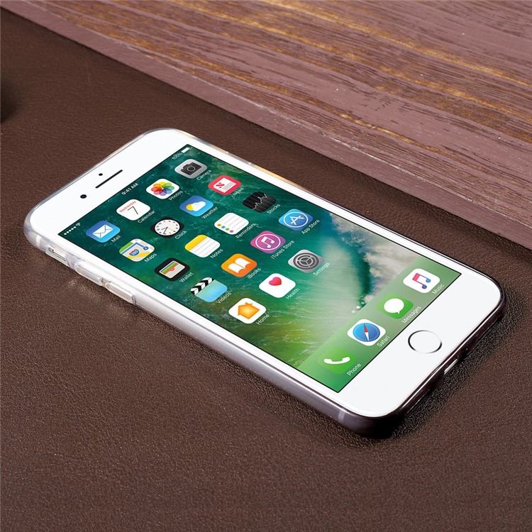 KANJIAN Gradient Color Phone Case for iPhone 7 4.7 inch (TPU Material) - Grey-2