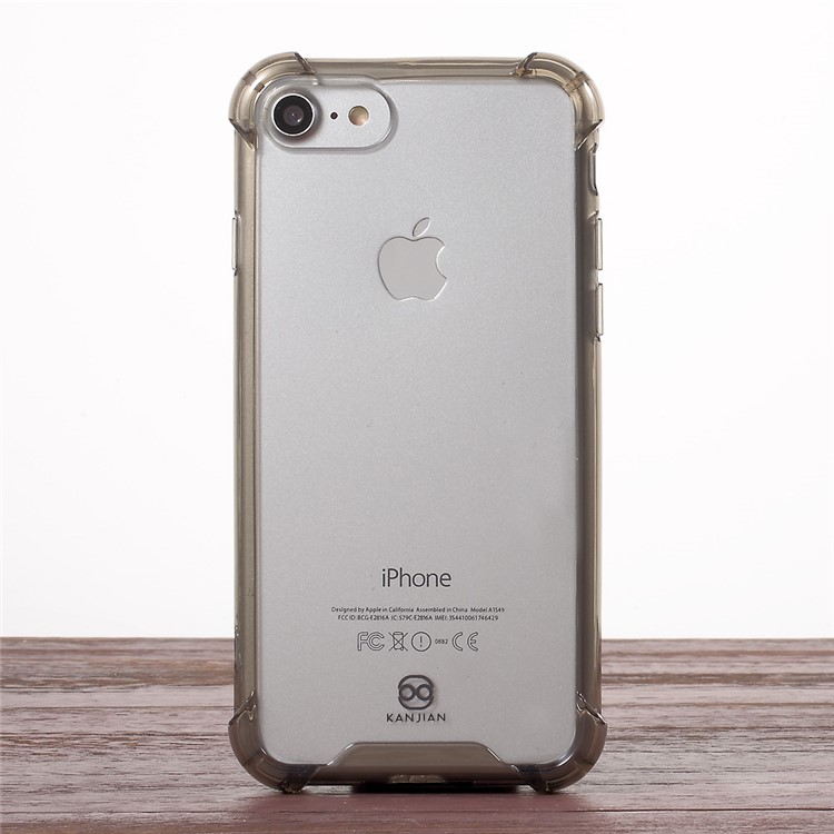 KANJIAN for iPhone 7 4.7 Drop-proof Hybrid Phone Back Case (PC + TPU) - Grey-1