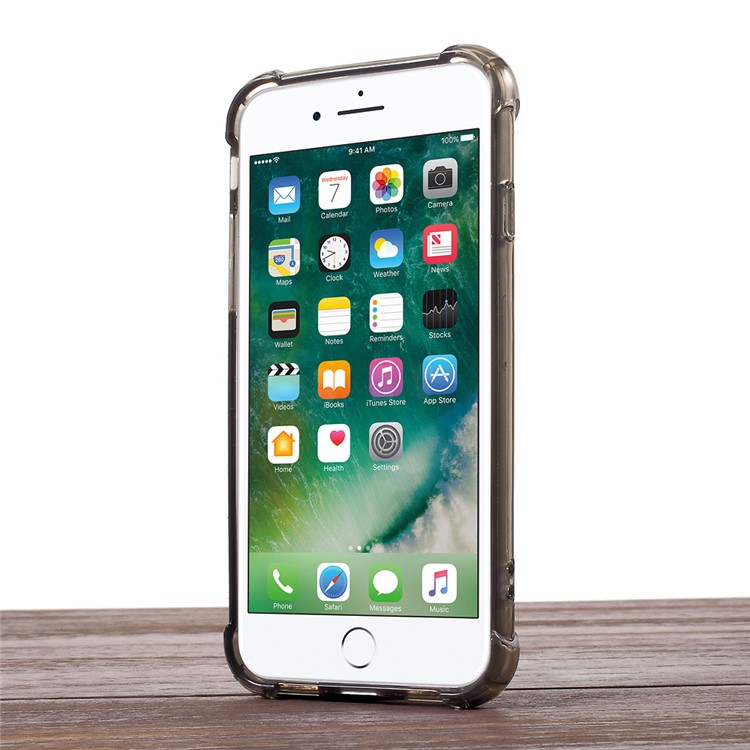 KANJIAN for iPhone 7 4.7 Drop-proof Hybrid Phone Back Case (PC + TPU) - Grey-2