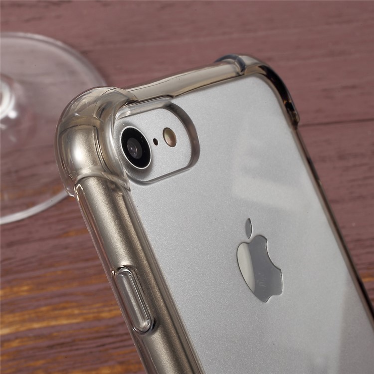 KANJIAN for iPhone 7 4.7 Drop-proof Hybrid Phone Back Case (PC + TPU) - Grey-6