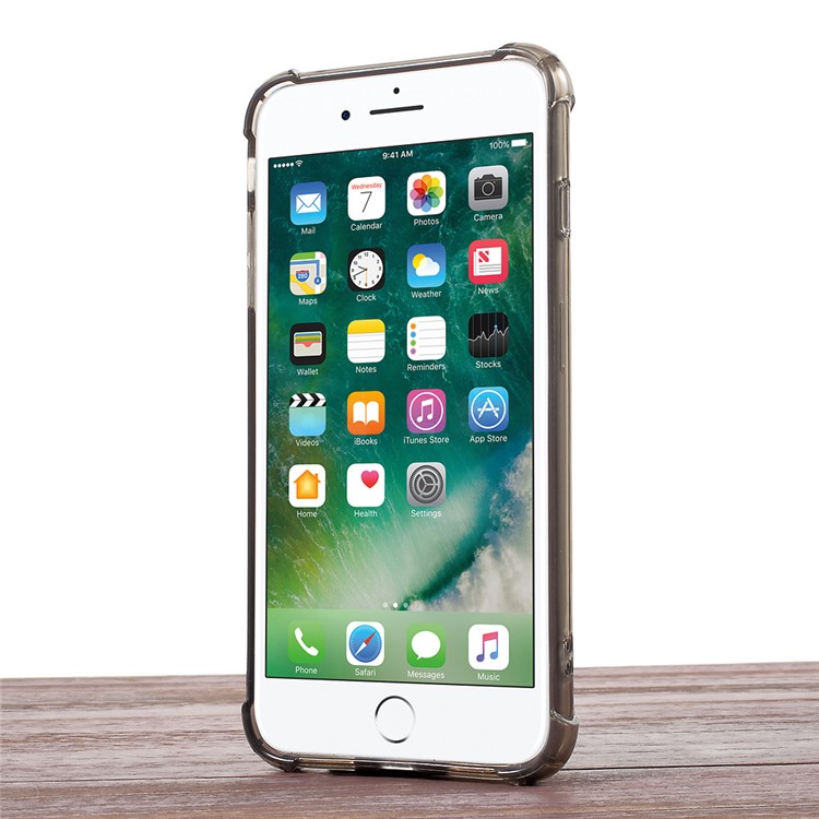 KANJIAN for iPhone 7 Plus 2016 Hybrid Drop-proof Phone Case (PC + TPU) - Grey-2