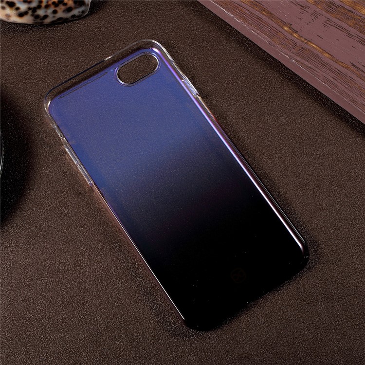 KANJIAN Clear Gradient Color Blue-ray PC Mobile Phone Case for iPhone 7 4.7 - Purple-5