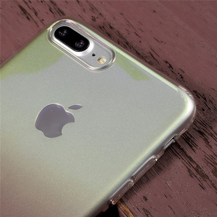 KANJIAN Clear Gradient Color Blue-ray Plastic Mobile Casing for iPhone 7 Plus - Purple-6