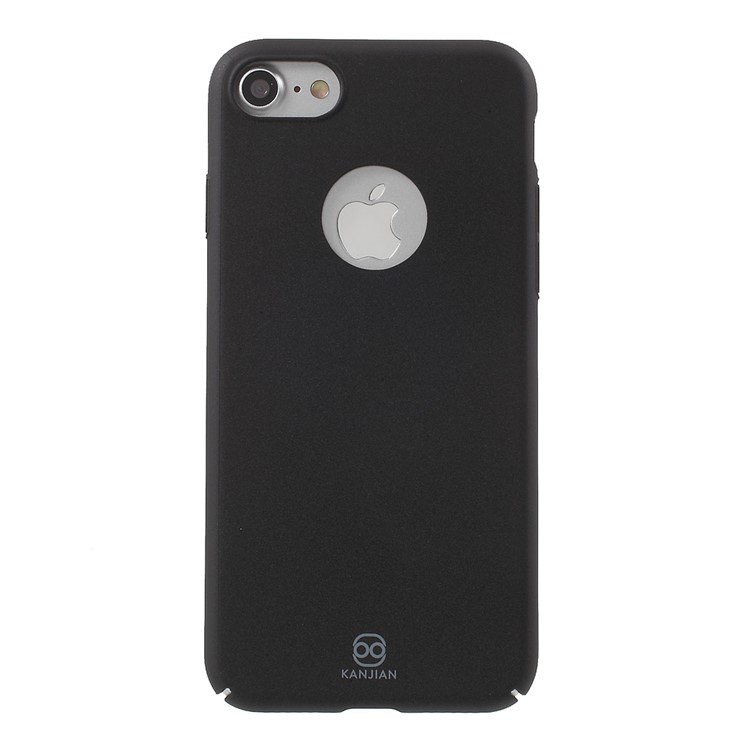 KANJIAN for iPhone 7 4.7 inch Silky Touch Rubberized PC Mobile Phone Case - Black-2
