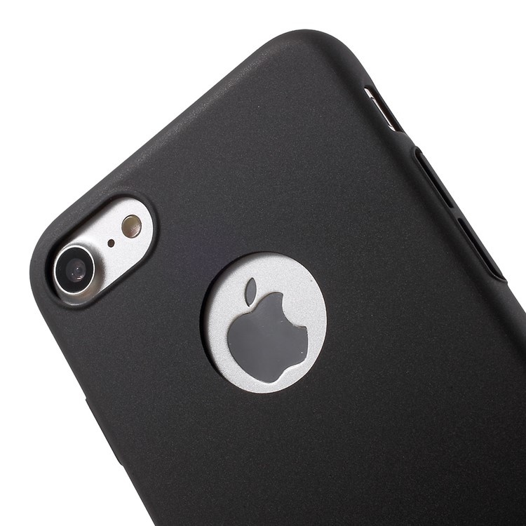 KANJIAN for iPhone 7 4.7 inch Silky Touch Rubberized PC Mobile Phone Case - Black-6