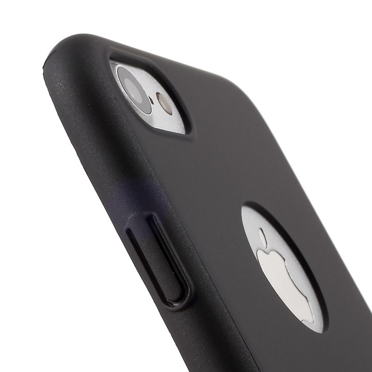 KANJIAN for iPhone 7 4.7 inch Silky Touch Rubberized PC Mobile Phone Case - Black-7