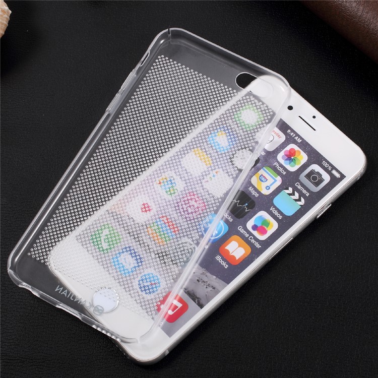 KANJIAN Perforated Holes Hard Mobile Cover for iPhone 6s/6 4.7 - Transparent-6