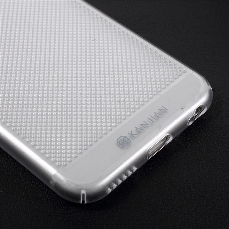 KANJIAN Perforated Holes PC Mobile Phone Cover for iPhone 6s Plus / 6 Plus - Transparent-3