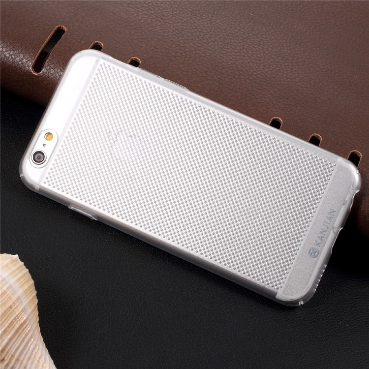 KANJIAN Perforated Holes PC Mobile Phone Cover for iPhone 6s Plus / 6 Plus - Transparent-5