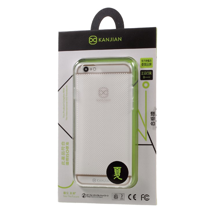 KANJIAN Perforated Holes PC Mobile Phone Cover for iPhone 6s Plus / 6 Plus - Transparent-8