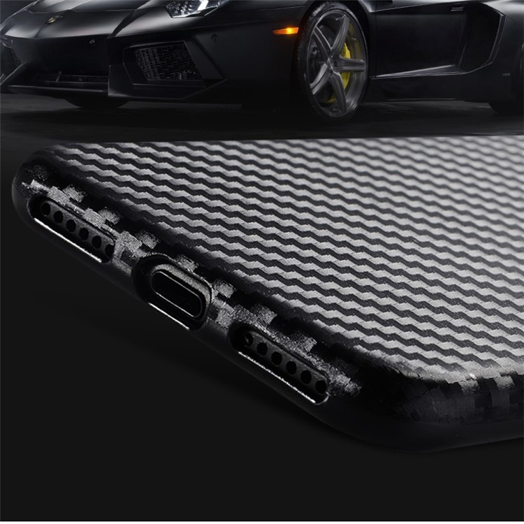 SULADA Carbon Fiber Texture Cell Phone Case (TPU) for iPhone 7 4.7 inch - Black-12