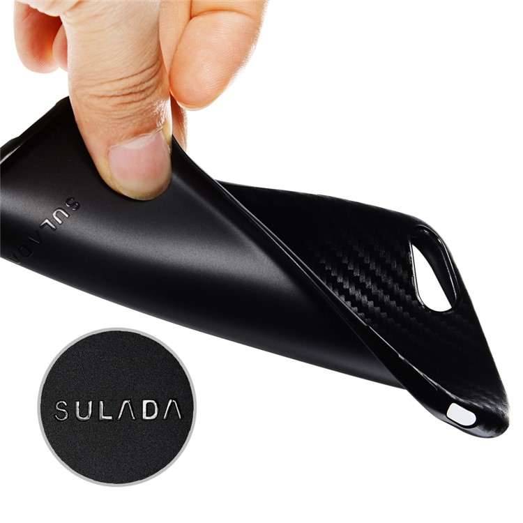 SULADA Carbon Fiber Texture Cell Phone Case (TPU) for iPhone 7 4.7 inch - Black-13