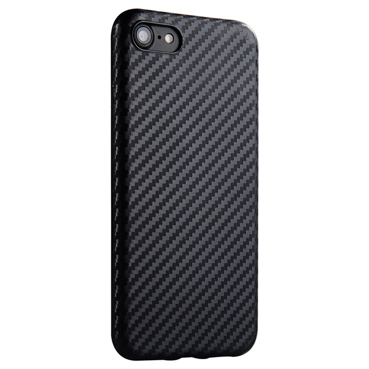 SULADA Carbon Fiber Texture Cell Phone Case (TPU) for iPhone 7 4.7 inch - Black-2