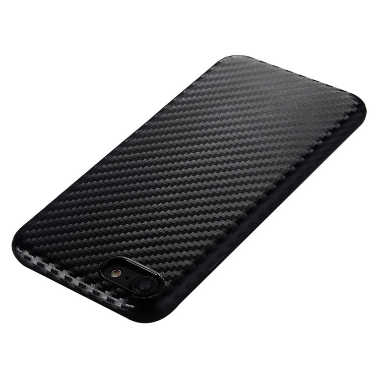 SULADA Carbon Fiber Texture Cell Phone Case (TPU) for iPhone 7 4.7 inch - Black-5