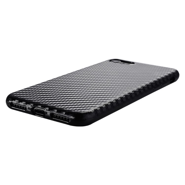 SULADA Carbon Fiber Texture Cell Phone Case (TPU) for iPhone 7 Plus - Black-5