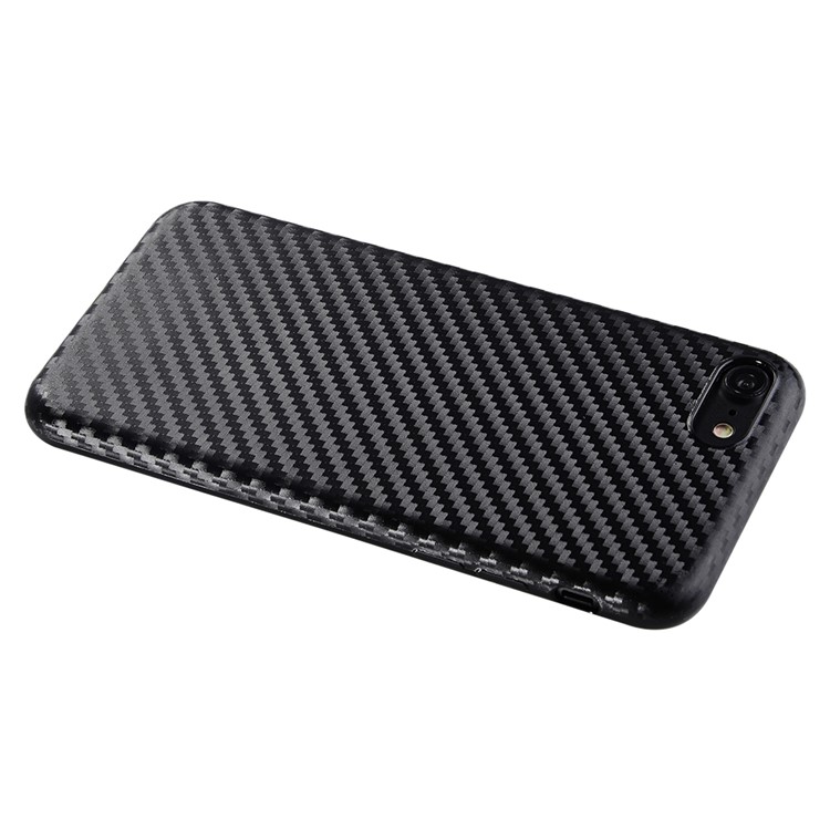 SULADA Carbon Fiber Texture Cell Phone Case (TPU) for iPhone 7 Plus - Black-6