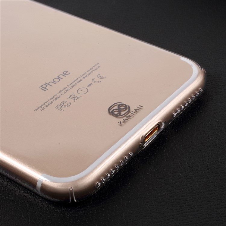 KANJIAN Glossy Transparent Hard Mobile Phone Cover Casing for iPhone 7 Plus 5.5 Inch-4