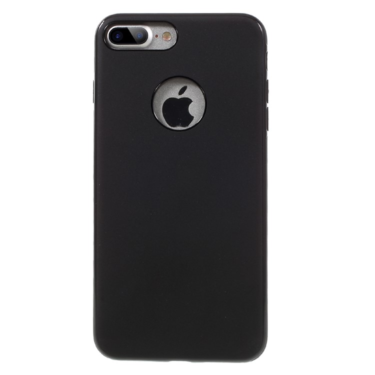 KANJIAN Matte TPU Phone Back Case for iPhone 7 Plus Built-in Magnetic Holder Metal Sheet - Black-2
