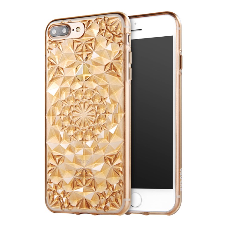

SULADA 3D Diamond-shaped Design Luxury Crystal Sparkle Case (TPU) for iPhone 8 Plus / 7 Plus 5.5 inch - Gold