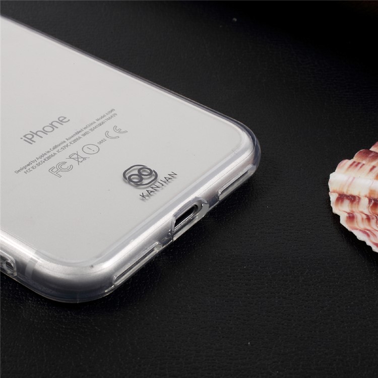 KANJIAN Crystal Clear Phone Case PC + TPU Cover for iPhone 7 4.7 Inch-5