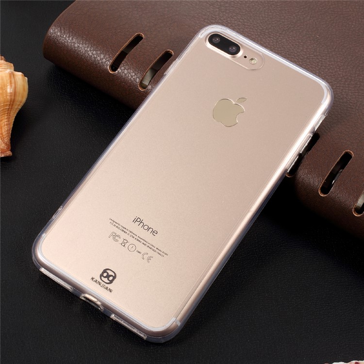 KANJIAN Transparent Clear Cell Phone Case (PC + TPU) for iPhone 7 Plus 5.5 Inch-1